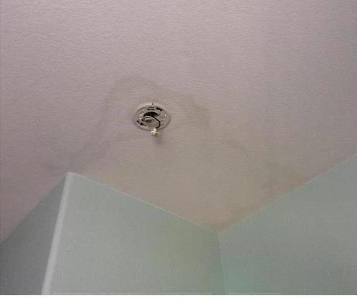 water leaked thru roof after storm 