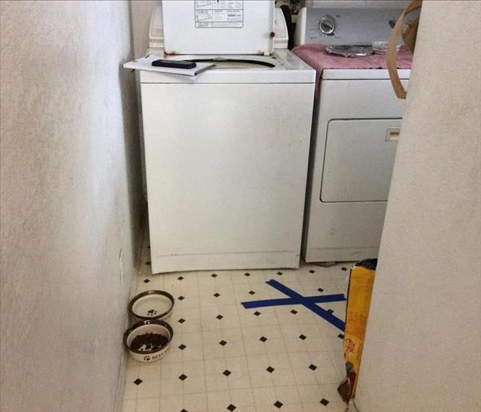 water leak in Laundry room. water under floors 
